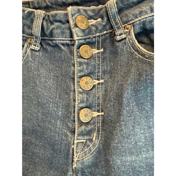 BDG Super High Rise Foxy Button Fly Cuffed Denim Jean Short Shorts 26w - Picture 3 of 13